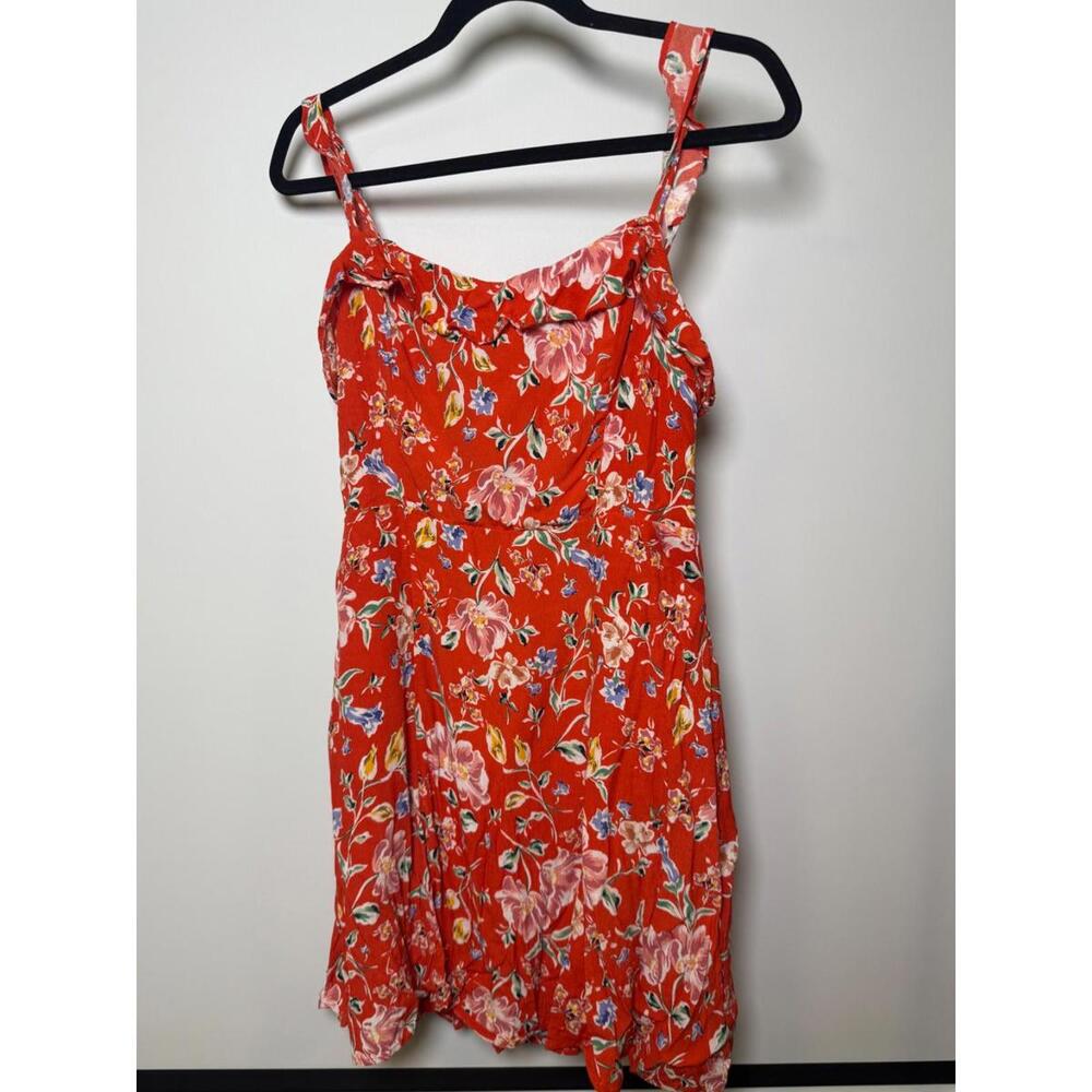 ASTR The Label Red Floral Sundress Women's Size L